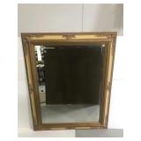 Large ornate framed plate glass mirror