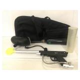 Piranha r6 paintball gun w/soft case & accessories