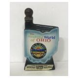 Jim beam whiskey state of Ohio China bottle