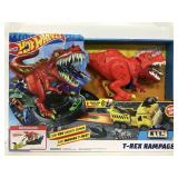 New in box Hot Wheels T-Rex rampage playset