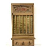 Repurposed National Washboard shelf rack