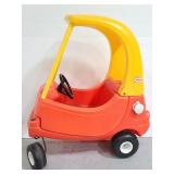 Vintage Little Tikes yellow and red childs car
