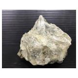 green kyanite w/ black tourmaline inclusions