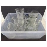 Lot of assorted glass dishes