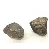 Pair of unknown specimens, likely iron ore