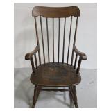 Vintage wood rocking chair