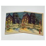 Pair of vintage Christmas Carols booklets