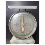 Vintage painted metal kitchen scale