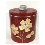 Vintage Blue Magic Krispy Kan cracker tin