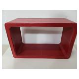 Red leather like stand