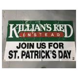 Lillian Irish red plastic st. Pats sign