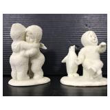Pair of snow babies by dept. 56