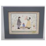 Framed signed Bourgeau painting