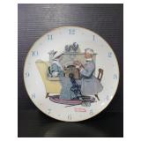 Norman Rockwell clock plate