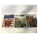 Vintage issues of colliers & sat. Evening post