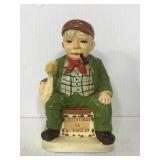 Old man w/ pipe & duck bank