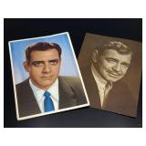Clark Gable & Raymond Burr vintage postcards