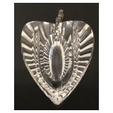 Waterford Crystal clear heart shaped pendant
