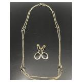 Vintage Sarah Coventry necklace and earrings