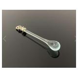 Italian art glass delicate raindrop pendant