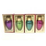 Four new LED bulb ornaments