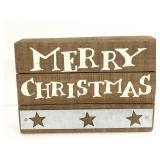 Primitives by Kathy Merry Christmas slat box sign