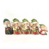 Homco painted porcelain Santa