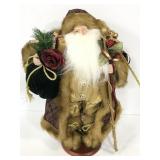 Holiday Home Santa Claus on wood stand