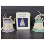 1993 & 1994 Goebel Christmas tree bell ornaments