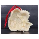 Resin 3D Christmas scene ornament