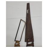Hack saw and crosscut hand saw combo