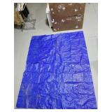 Blue polyester outdoor tarp