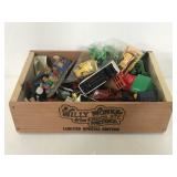 Lot of assorted toy cars & trains various brands