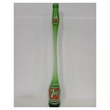 Vintage 7up stretched glass bottle