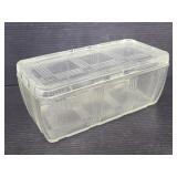 Hazel Atlas clear refrigerator dish