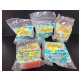 Five Flintstones happy meal toys