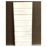 White painted wood slat project crafting sign