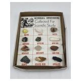 Vintage mineral specimens for scientific study