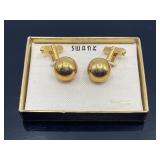 Vintage Swank gold tone cuff links