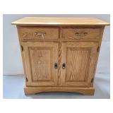 Small oak wood cabinet