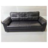 Ikea Black leather like sofa