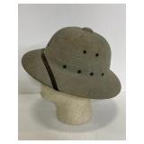 Vintage hard plastic safari helmet