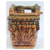 Vintage McCoy wishing well cookie jar