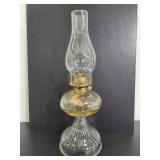 Vintage glass oil lamp