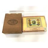 Don Alfredo & Calixto Lopez wooden cigar boxes