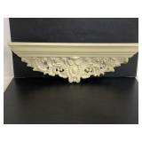 Ornate resin wall shelf