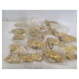 Vintage assorted brass drawer pulls