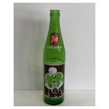 Vintage 1970s 7-up commemorative glass bottle