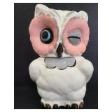 Eleanor Taylor ceramic owl cookie jar