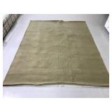 Large green area rug